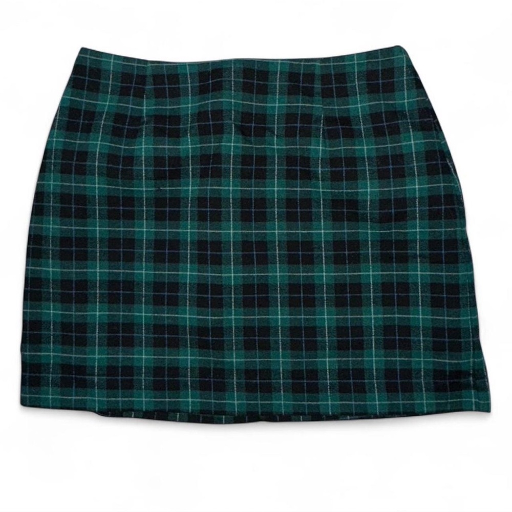 Old Navy Green and Black Mini Pencil Skirt